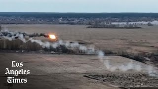 Ukraine claims it downed Russian attack helicopter [upl. by Flynn580]