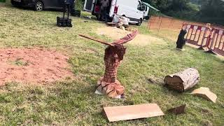 A fabulous range of wooden sculpture at Caerleon festival 2024 [upl. by Liris13]