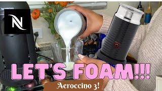 How To Foam Milk With Aeroccino 3 Make Coffee With Foam Tips amp Tricks  Easy Foamed Latte Recipe [upl. by Prissie]