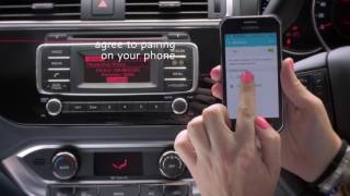 KIA RIO  BLUETOOTH PAIRING [upl. by Assirrec946]