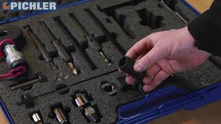 PICHLER M9R Injector Removal Tools for seized diesel injecotrs [upl. by Chickie]