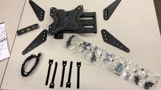 TV Wall mount unboxing and install Review [upl. by Annaicul855]