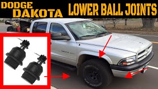 Dodge Dakota Lower Ball Joint Replacement 20012004 [upl. by Akital]