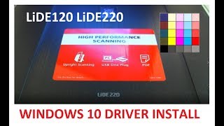 LiDE120 LiDE220 Windows 10 Driver and Software Setup [upl. by Phip427]