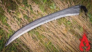 Blacksmithing  Forging a scythe [upl. by Aleacim]