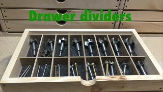 Shop organization Drawer dividers [upl. by Pascasia]