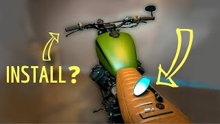 How To Install Bar End Mirrors in Motorcycle Handlebars [upl. by Ailido]