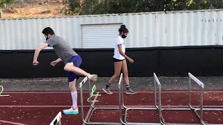 Creating A Hurdle Practice  Hurdle Drills and Practice Set Up [upl. by Madelina]