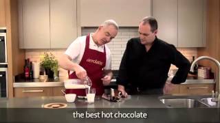 How to make a hot chocolate using an aerolatte milk frother [upl. by Annekcm]