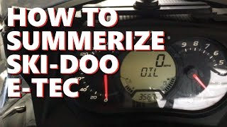 HOW TO SUMMERIZE SkiDoo ETec Oil Mode [upl. by Kareem]