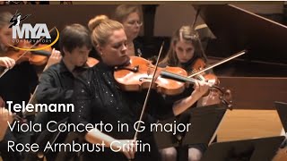 Telemann Viola Concerto in G major Rose Armbrust Griffin [upl. by Mab]