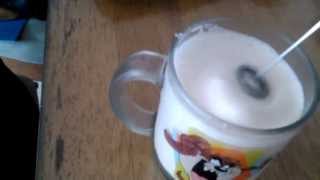 Aerolatte Review Frothing Cold Milk In Under 1 Minute [upl. by Nospmis515]