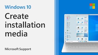 How to Create Installation Media for Windows 10  Microsoft [upl. by Garlaand]